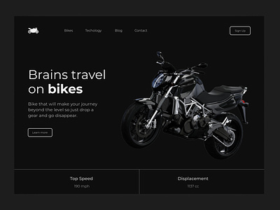 Bike Landing page