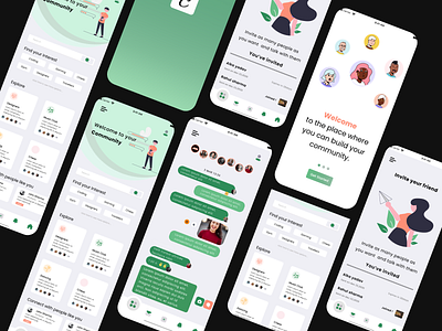 Community App appdesign appdesigner apple communicate community communityapp social ui ui design uiux ux