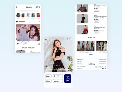 Shop while watching app appdesign dresses shopping shopping cart shoppingapp ui ui ux ui design uidesign uiux video watch