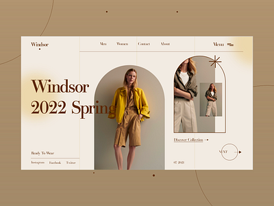 Fashion collection Web design