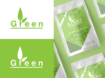 green art awsome better branding bright design graphic design green healthy illustration logo packing plant product product designe produit world