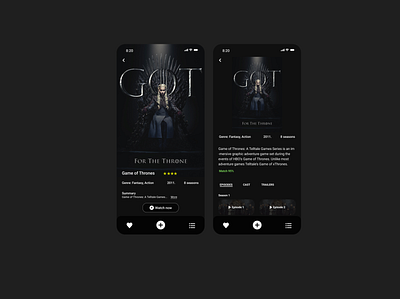 Movie Streaming App ui ux