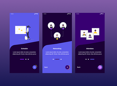 Onboarding type 1 app design illustration ui