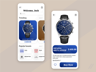 Watch Store Redesign app design mobile rebound ui ux