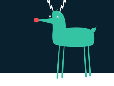 Beer Gif #15 - Cup O' Cheer animated animation beer cartoon christmas gif illustration loosekeys reindeer rudolph