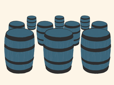 Beer Gif #19 - Barrel Aged animation barrel barrel aged beard beer gif illustration loosekeys old man