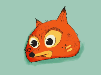 Fox Test doodle fox gif illustration photoshop
