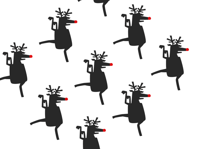 State (of Mind) GIF #2 - Merriment! celebrate christmas dance excited gif holidays joy merriment rudolph winter xmas
