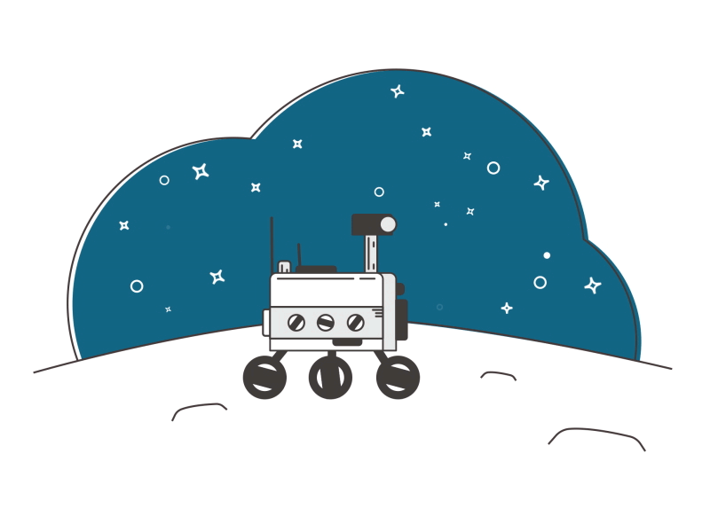 Moon time! moon nasa outer space robot rover space