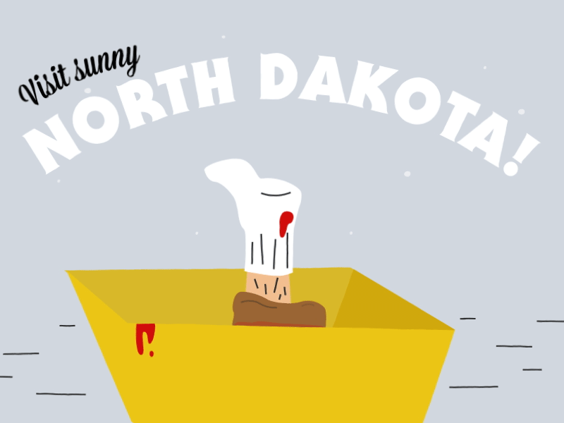 States GIF 24 - North Dakota! blood chipper fargo film foot north dakota post card states steve buscemi wood