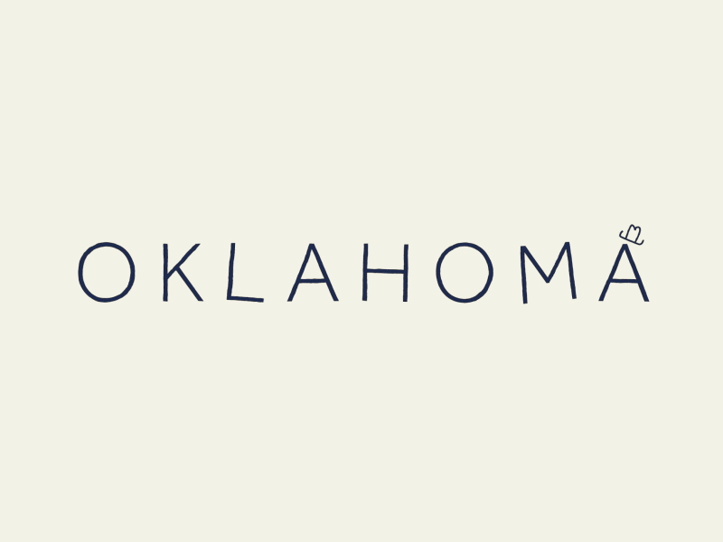 States GIF 30 - Oklahoma! cowboys hand illustration musical ok oklahoma states tattoo tornadoes