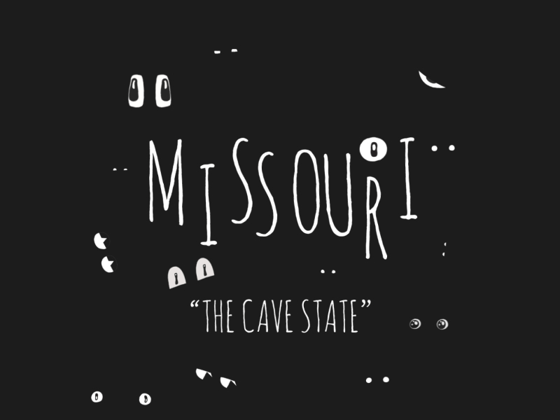 States GIF 36 - Missouri! cave eyes missouri state