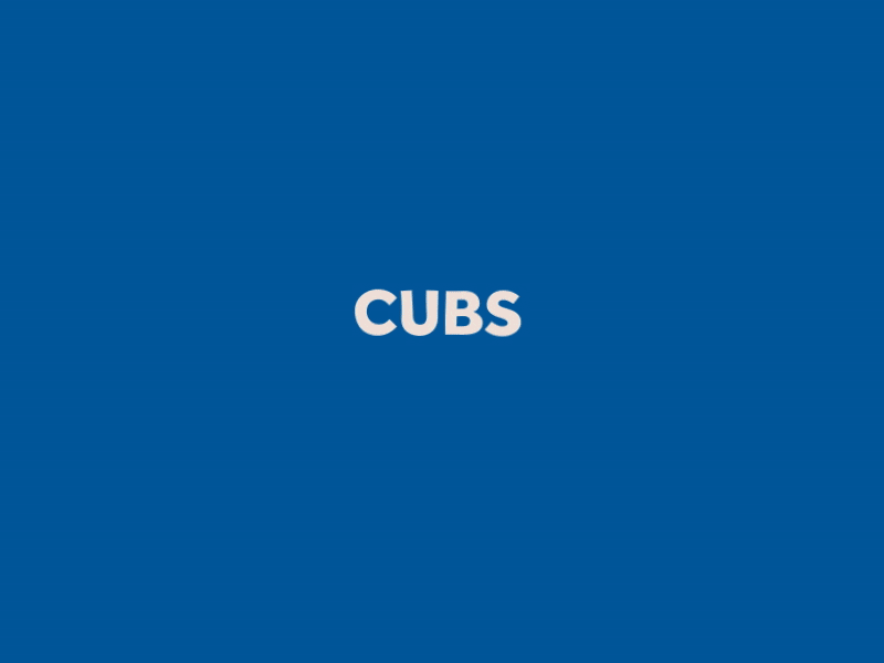 Chicago Cubs designs, themes, templates and downloadable graphic elements  on Dribbble