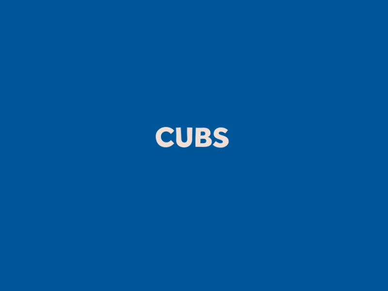 Word GIF #4 - Cubs! celebrate chicago cubbies cubs excited fly the w go cubs go w win word word gif
