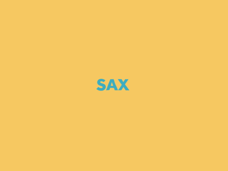 Word GIF 15 Sax! by Ethan Barnowsky for LooseKeys on Dribbble