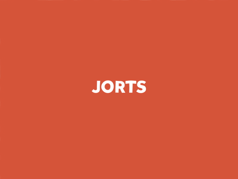 Word GIF #20 - Jorts! bite dog happy heat hot jorts legs shorts summer sunshine sweaty warm weather