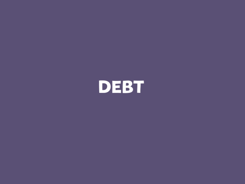 Word GIF 28 Debt! by Ethan Barnowsky for LooseKeys on Dribbble