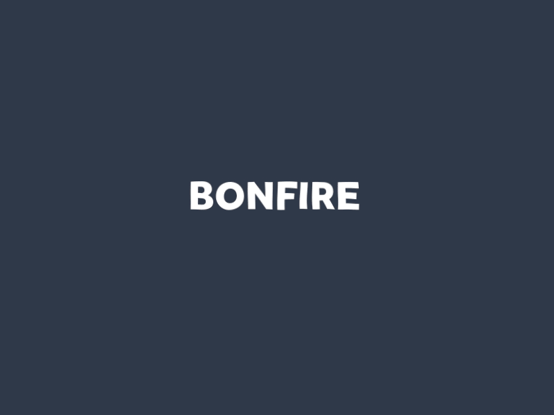 Word GIF #35 - Bonfire! bonfire campfire camping fire flame marshmallow summer vibes