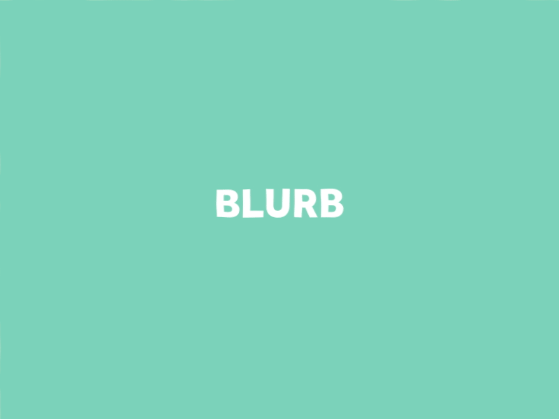 Word GIF #57 - Blurb! abstract blurb characters chat convo secret talk