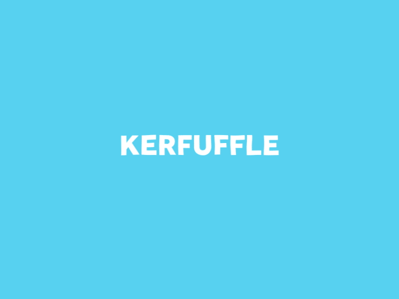 Word GIF #66 - Kerfuffle! argument boots character fight lines shoes