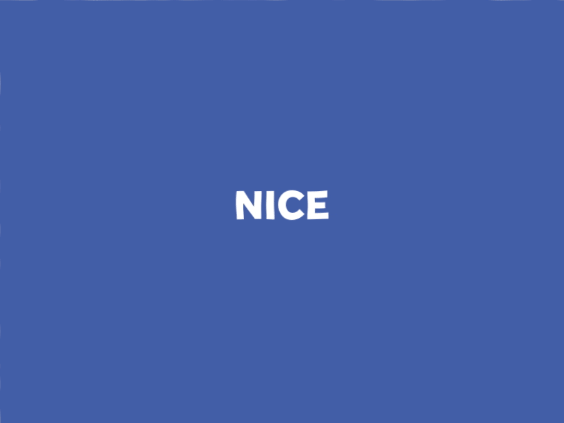 Word GIF #69 (nice) - Nice!