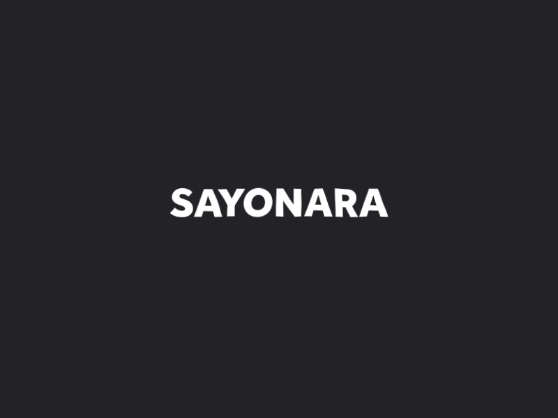 sayunara