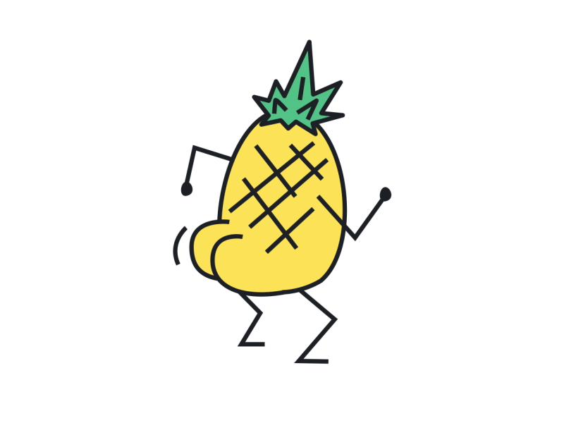 Juicy! butt dance fruit pineapple snap twerk