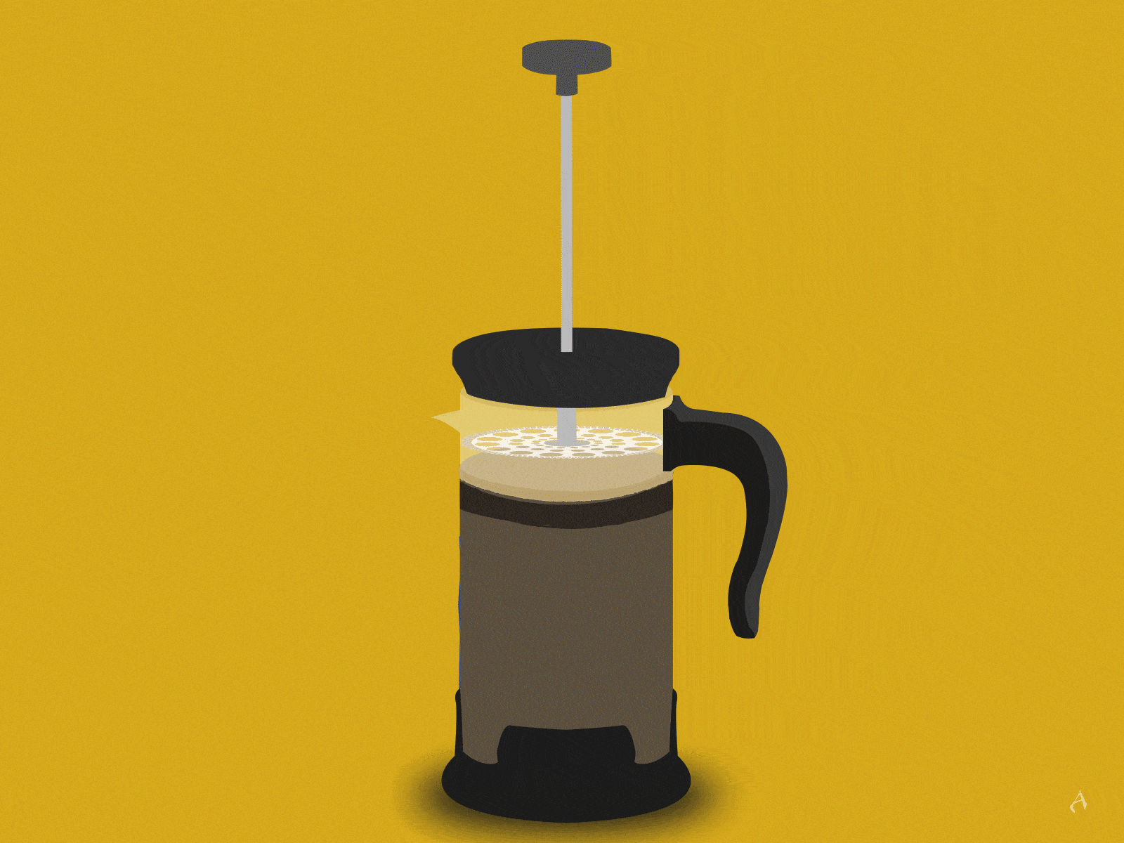 Space Coffee French Press | Motion Graphics | After Effects after effects art beverage coffee coffee pot coffeebeans covfefe cup design drink fluid french press graphicdesign mograph mokapot motion graphics plunge robusta space water