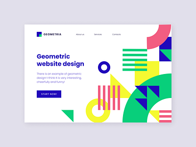 Geometric design. design graphic design illustration minimal typography ui ux web website