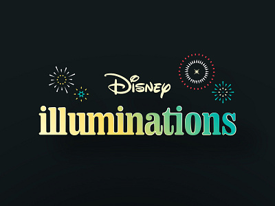 Disney Iluminations app branding disney illustration logo typography ui