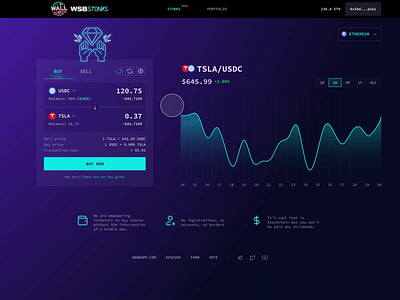 Designing a disruption WallStreetBets decentralized blockchain defi illustration logo ui ux