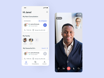 TeleDoc App - Live Video Call android design app designer ios design mobile app mobile app design mobile app designer product design ui ux