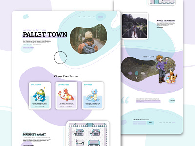 Pokémon Gen 1 - Pallet Town Web Concept