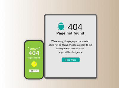 A 404 Error page 100daychallenge adobe illustrator dailyui dailyuichallenge uidesign uxdesign uxuidesign webdesign