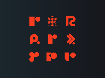 R exploration branding connecting giving letter location logo monogram r sharing social