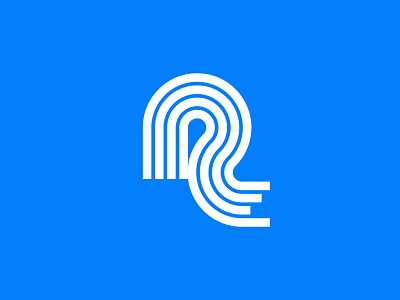 RS branding letter logo mark monogram r road s software tachograph