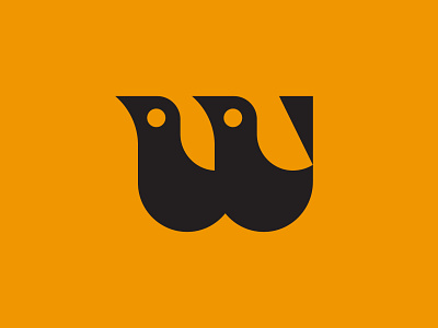 Waller's startling birds branding letter logo mark monogram startlings