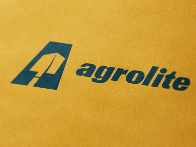 Agrolite a branding farming icon illustration letter logo mark monogram shovel