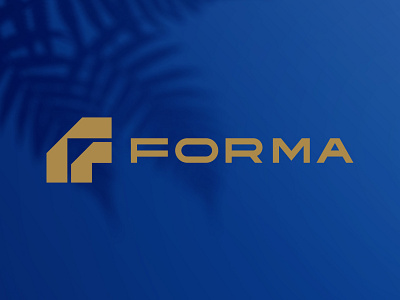 Forma logo accounting brand branding f icon letter logo mark monogram pencil stationery