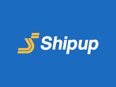 ShipUp branding icon letter logistics logo mark monogram parcel service road s transport
