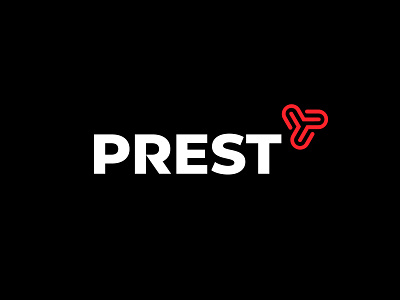 Prest branding letter logo mark monogram p shield