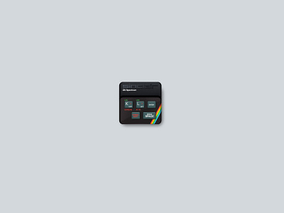 Sinclair ZX Spectrum 48k icon computer icon illustration illustrator sinclair spectrum vector zx