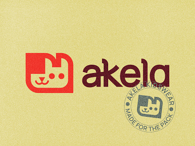 Akela Kidswear akela apparel branding children design icon illustration kids logo mark pack shoes vector wolf