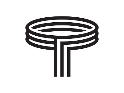 T for team branding icon letter logo mark monogram sash t team