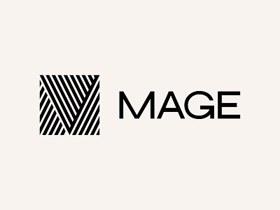 Mage branding icon letter logo m mark monogram silk yarn