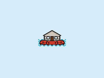 Rainscreen logo? (rubber boat) house logo rain rainscreen water