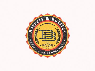 Barrels And Bottles badge barrel branding emblem logo