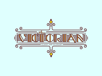 Victorian WIP classy lettering ornament typography victorian