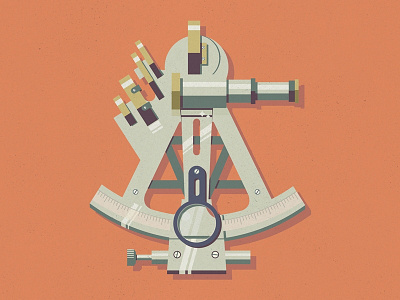 Sextant illustration instrument sextant