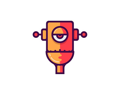 Bored Robot Revisited bored droid illustration robot